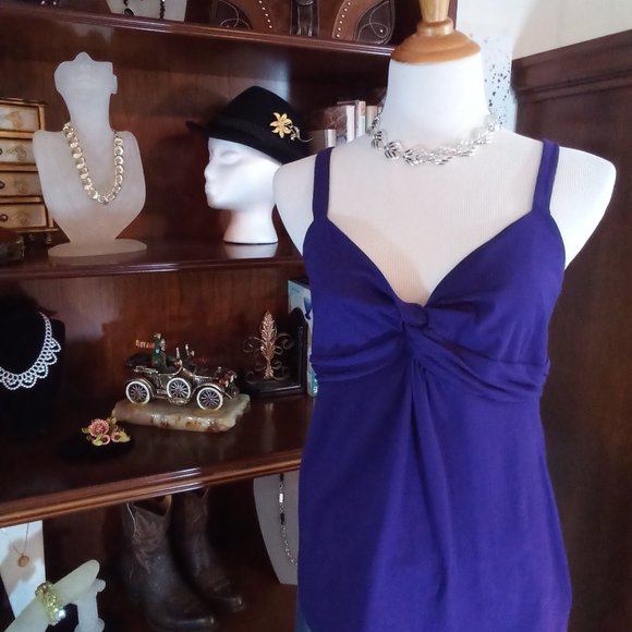 Ann Taylor Purple Summer Top, Sz Large, NWOT - Picture 13 of 16